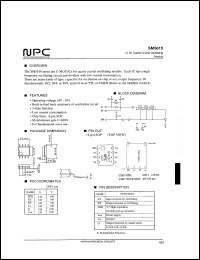 SM5610N3S datasheet: IC for quartz crystal oscillating module SM5610N3S