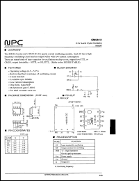 SM5613K1 datasheet: IC for quartz crystal oscillating module SM5613K1