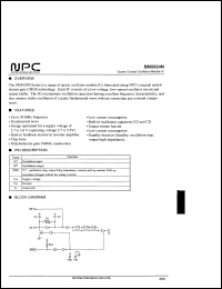 SM5624N1 datasheet: Quartz crystal oscillator mobile IC SM5624N1