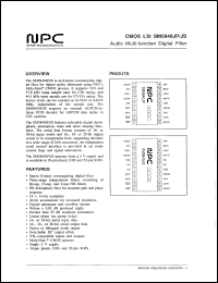 SM5840JP datasheet: Audio multi-finction digital filter SM5840JP