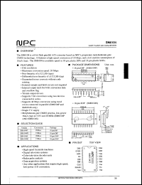 SM6104S1 datasheet: 6-bit flash A/D converter SM6104S1