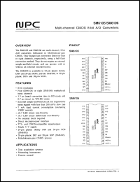 SM6106P datasheet: Multi-channel CMOS 8-bit A/D converter SM6106P