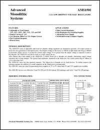 AMS1501CT-3.5 datasheet: 3.5V 1.5A low dropout voltage regulator AMS1501CT-3.5