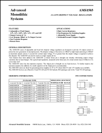 AMS1503CT-5.0 datasheet: 5.0V 3A low dropout voltage regulator AMS1503CT-5.0