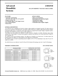 AMS1510CM-3.0 datasheet: 3.0V 10A low dropout voltage regulator AMS1510CM-3.0