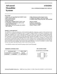 AMS2026P datasheet: Dual power distribution switch AMS2026P