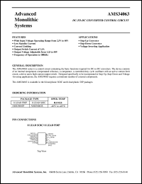 AMS34063S datasheet: DC-TO-DC converter control circuit AMS34063S