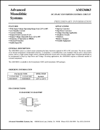 AMS36063S datasheet: DC-TO-DC converter control circuit AMS36063S