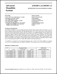 AMS285-1.2CN datasheet: 1.2V Micropower voltage reference diode AMS285-1.2CN