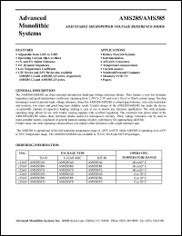 AMS285BN datasheet: Adjustable micropower voltage reference diode AMS285BN