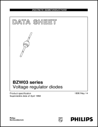 BZW03-C27 datasheet: Voltage regulator diodes BZW03-C27