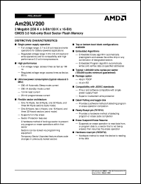 AM29LV200B-90REE datasheet: 2 megabit CMOS 3.0 volt-only, boot sector flash memory AM29LV200B-90REE