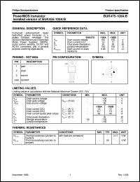 BUK475-100B datasheet: PowerMOS transistor Isolated version of BUK455-100A/B BUK475-100B