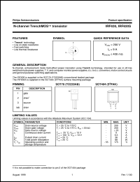 IRF630 datasheet: N-channel TrenchMOS  transistor IRF630