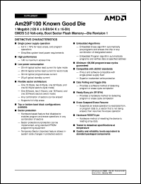 AM29F100B-120DPC1 datasheet: 1 megabit CMOS 5.0 volt-only, boot sector flash memory AM29F100B-120DPC1