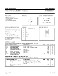 PHW80NQ10T datasheet: N-channel TrenchMOS transistor PHW80NQ10T