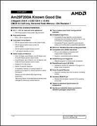 AM29F200AT-90DGC1 datasheet: 2 megabit CMOS 5.0 volt-only, sectored flash memory AM29F200AT-90DGC1