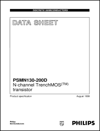 PSMN130-200D datasheet: N-channel TrenchMOS(TM) transistor PSMN130-200D