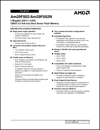 AM29F002NT-70EC datasheet: 2 megabit CMOS 5.0 volt-only boot sector flash memory AM29F002NT-70EC