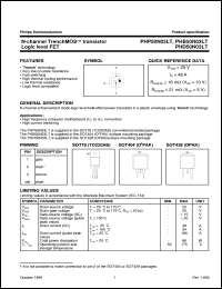 PHD50N03LT datasheet: N-channel TrenchMOS(TM) transistor Logic level FET PHD50N03LT