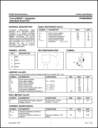 PHB65N06T datasheet: TrenchMOS  transistor Standard level FET PHB65N06T