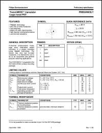 PHD24N03LT datasheet: TrenchMOS(TM) transistor Logic level FET PHD24N03LT