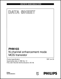 PHN103 datasheet: N-channel enhancement mode MOS transistor PHN103