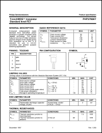 PHP37N06T datasheet: TrenchMOS  transistor Standard level FET PHP37N06T