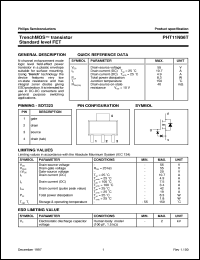 PHT11N06T datasheet: TrenchMOS transistor Standard level FET PHT11N06T