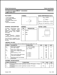 PHN1018 datasheet: N-channel TrenchMOS(TM) transistor Logic level FET PHN1018