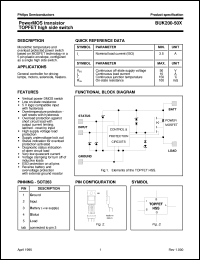 BUK200-50X datasheet: PowerMOS transistor TOPFET high side switch BUK200-50X