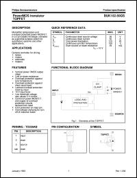 BUK102-50GS datasheet: PowerMOS transistor TOPFET BUK102-50GS