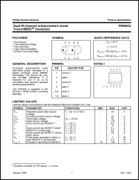 PHN203 datasheet: Dual N-channel enhancement mode TrenchMOS transistor PHN203