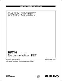 BFT46 datasheet: N-channel silicon FET BFT46