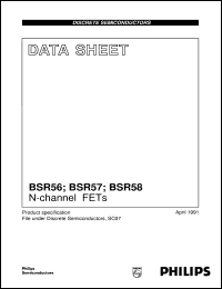 BSR56 datasheet: N-channel FETs BSR56