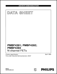 PMBF4392 datasheet: N-channel FETs PMBF4392