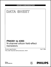 PN4392 datasheet: N-channel silicon field-effect transistors PN4392