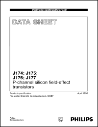 J177 datasheet: P-channel silicon field-effect transistors J177