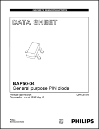 BAP50-04 datasheet: General purpose PIN diode BAP50-04