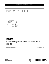 BB155 datasheet: Low-voltage variable capacitance diode BB155