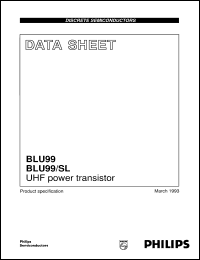 BLU99 datasheet: UHF power transistor BLU99