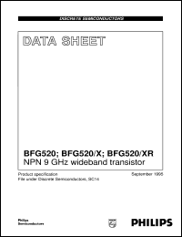 BFG520/X datasheet: NPN 9 GHz wideband transistor BFG520/X