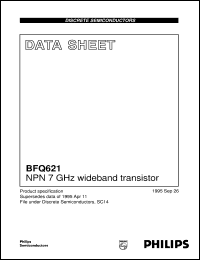 BFQ621 datasheet: NPN 7 GHz wideband transistor BFQ621