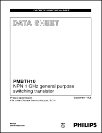 PMBTH10 datasheet: NPN 1 GHz general purpose switching transistor PMBTH10