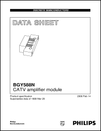 BGY588N datasheet: CATV amplifier module BGY588N