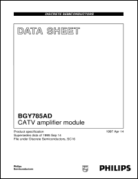 BGY785AD datasheet: CATV amplifier module BGY785AD