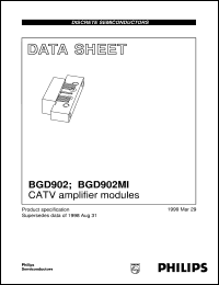 BGD902/07 datasheet: CATV amplifier modules BGD902/07