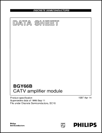 BGY66B datasheet: CATV amplifier module BGY66B