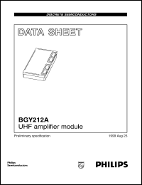 BGY212A datasheet: UHF amplifier module BGY212A