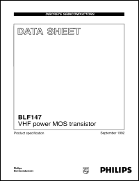 BLF147 datasheet: VHF power MOS transistor BLF147